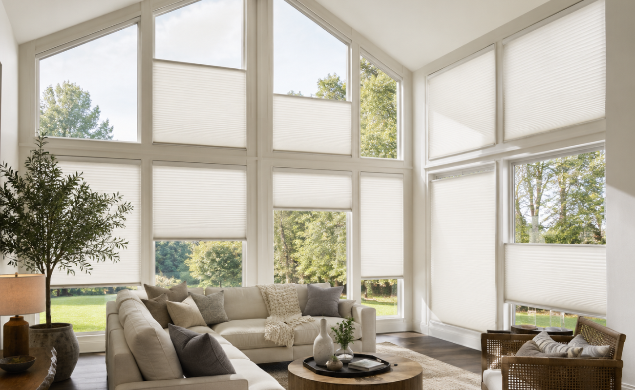 Explore custom shades, blinds, motorized systems, outdoor solutions, Hunter Douglas and Lutron products. Request a free measurement today.